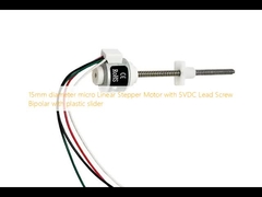 15mm đường kính micro Động cơ Stepper tuyến tính với 5VDC Lead Screw Bipolar với thanh trượt nhựa