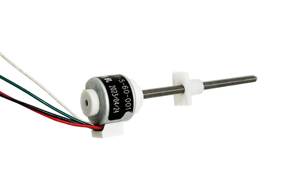 Góc bước 18 độ Ổ đĩa ngoài 15mm động cơ bước tuyến tính nam châm vĩnh cửu
