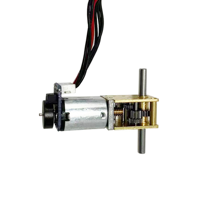 Động cơ bánh răng DC chải 12 V với hộp số giun cho khóa cửa điện